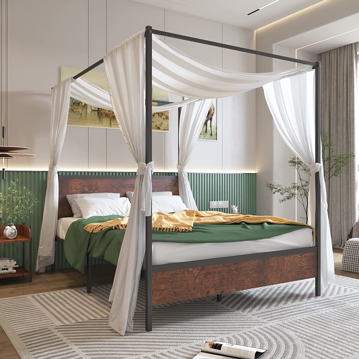 51 кровать с балдахином для вдохновения дизайна спальни мечты